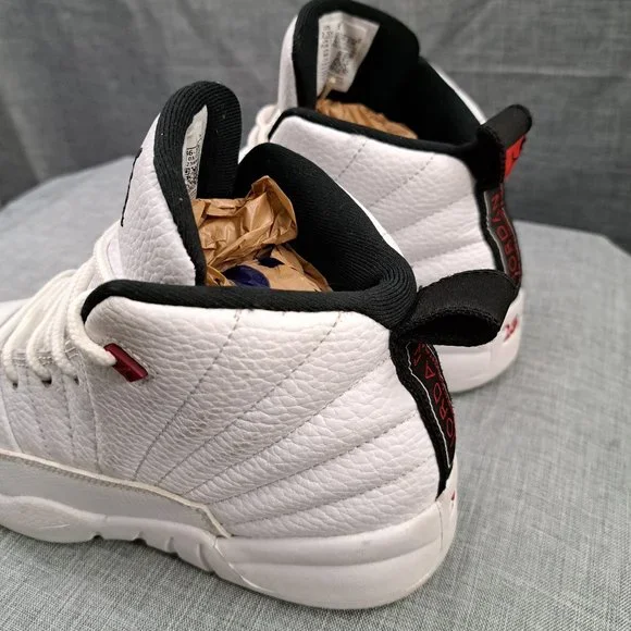 %Nike Air Jordan Retro 12 “Twist” Metallic Red Preschool Size 2.5Y AJ27 - Picture 5 of 12